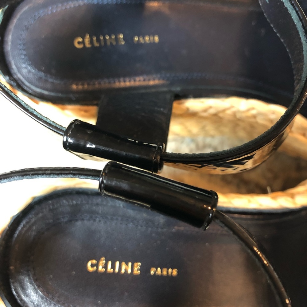 Céline Phoebe Philo Raffia Platform Sandals Sz 7 - Picture 5 of 8